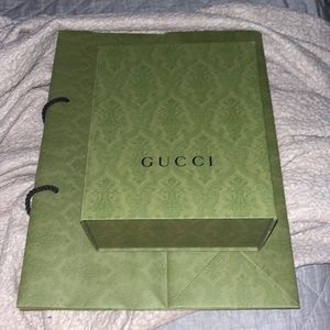 gucci bag and box